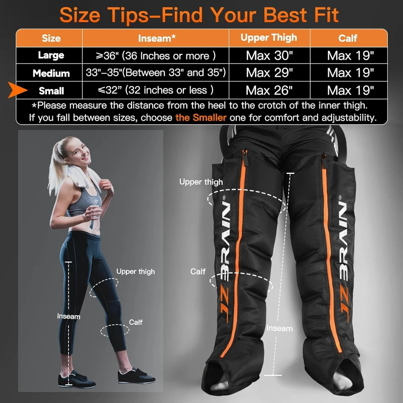 Sequential Air Compression Recovery System – Professional Full-Leg Compression Boots for Circulation & Pain Relief, Sequential Therapy Device for Muscle Recovery (Athletes, Men & Women)
