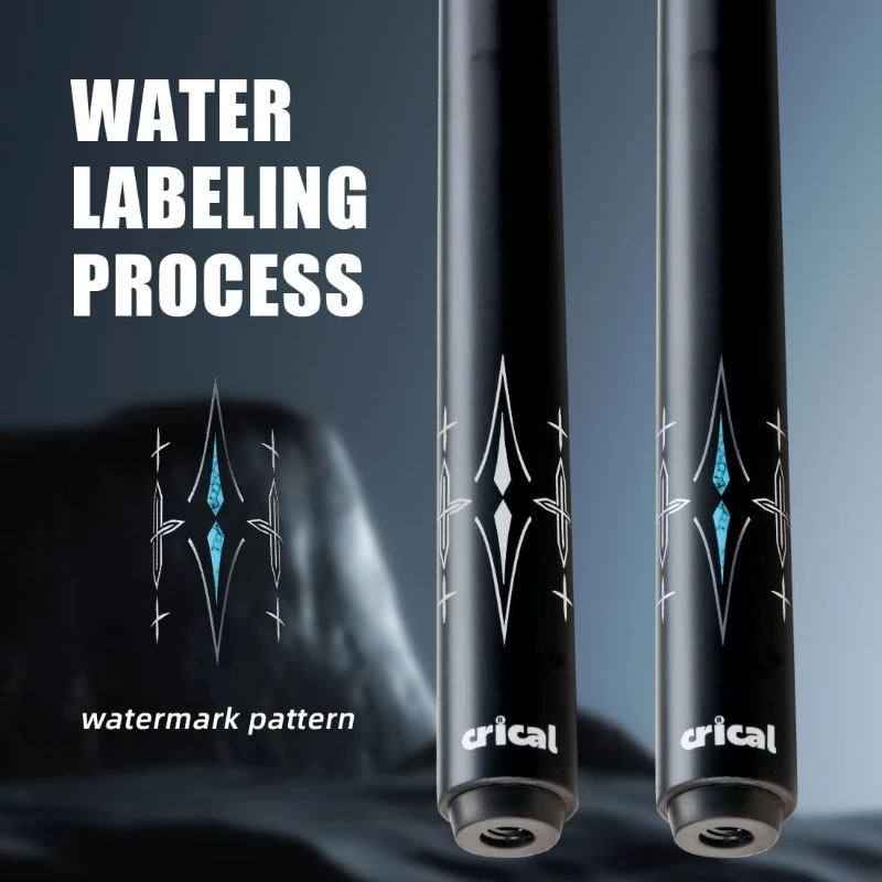 CRICAL CL-03 Carbon Fiber 58-inch Pool Cue – Professional Low-Deflection Cue with 3/8x8 Pin Joint and 12.5mm Tip