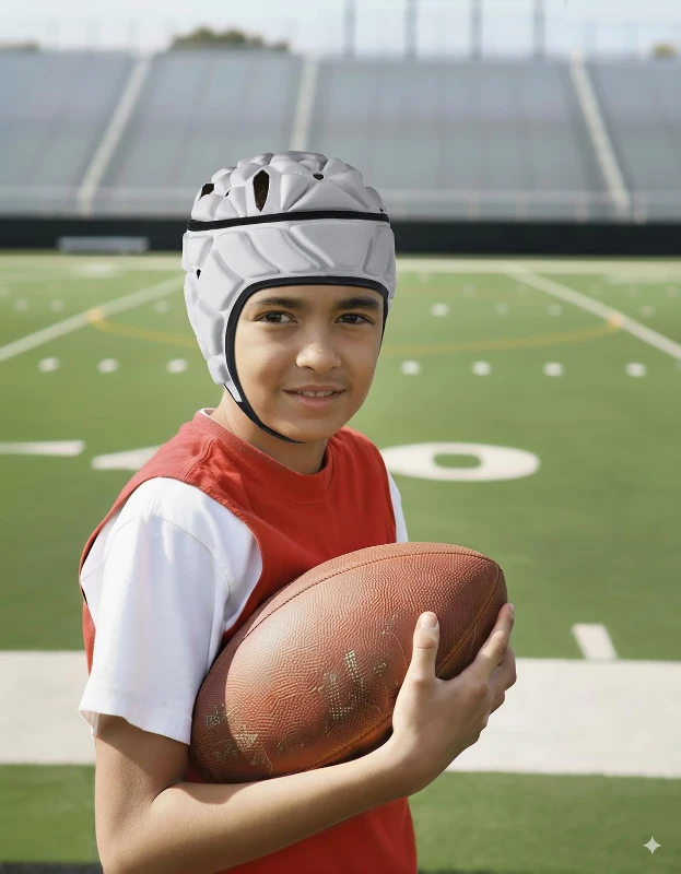 Soft Helmet Scrum Cap for Flag Football and Rugby - Youth & Adult Protective Headgear