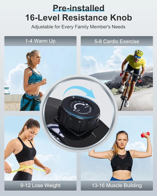 Recumbent Exercise Bike with Smart App — Ergonomic Backrest, Comfort Seat, 420 lb Capacity & Large Backlit Display for Home Workouts