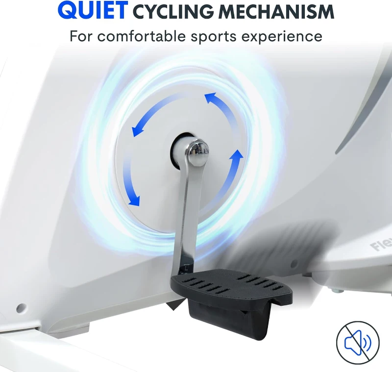 FLEXISPOT V9PRO/V9MAX Space-Saving Under-Desk Exercise Bike with Removable 2D Desktop — 8 Resistance Levels, 300 lb Heavy-Duty Capacity, Quick Assembly