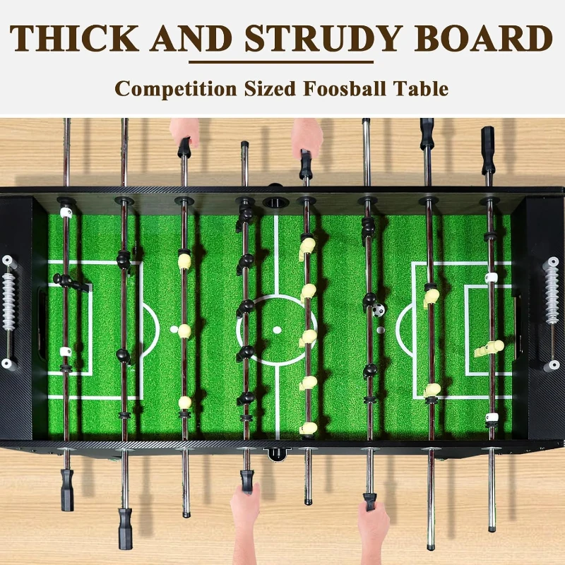 54"" Full-Size Competition Foosball Table - Adult Game Room Table with Accessories