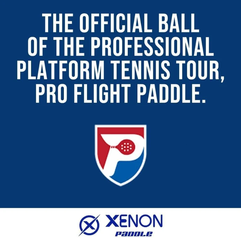 Xenon Platform Tennis Balls - Bright Yellow Championship Flocked Balls for High Visibility, Durable Play in All Conditions, APTA Approved - 2 Balls per Sleeve
