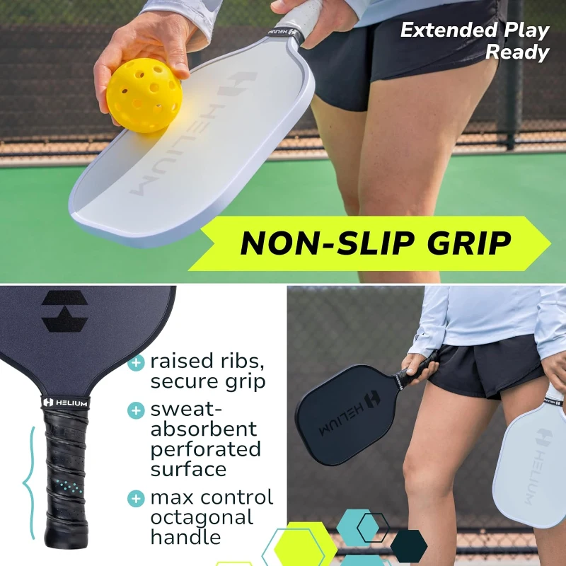 Helium Phantom Pickleball Paddle 4-Pack — USAPA Certified, Graphite-Fiberglass Face, Lightweight Honeycomb Core