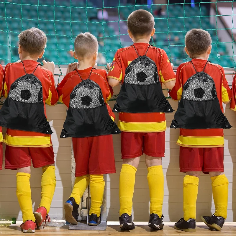 Operation Christmas — 12-Pack Deflated Soccer Balls (Sizes 5 & 4) with Pumps and Drawstring Bags — Bulk Set for Training, Charity & Christmas Donations