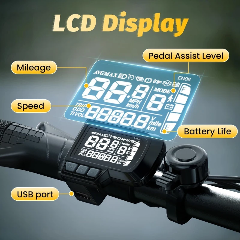 Cybervelo Foldable 1000W E-Bike — 48V 20.8Ah Removable Battery, 30+ MPH, Up to 80 Miles, 20-inch Fat-Tire Electric Bicycle for Adults