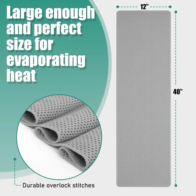 Cooling Towels Pack of 30 — 40in x 12in Neck & Face Cold Towels for Hot Weather, Sports, Running, Soccer, Yoga, Gym, Golf