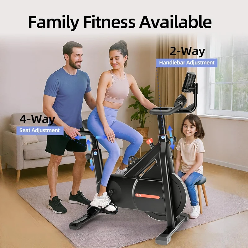 YESOUL Self-Powered Indoor Exercise Bike with Exclusive Smart App, 100-Level Magnetic Resistance, Stable Triangle Frame and 300 lb Capacity