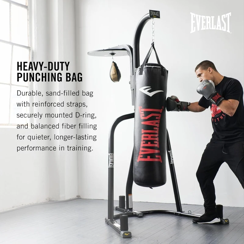 Everlast Elite 2 Heavy Bag with Quiet Strap System — Durable Hanging Boxing Bag
