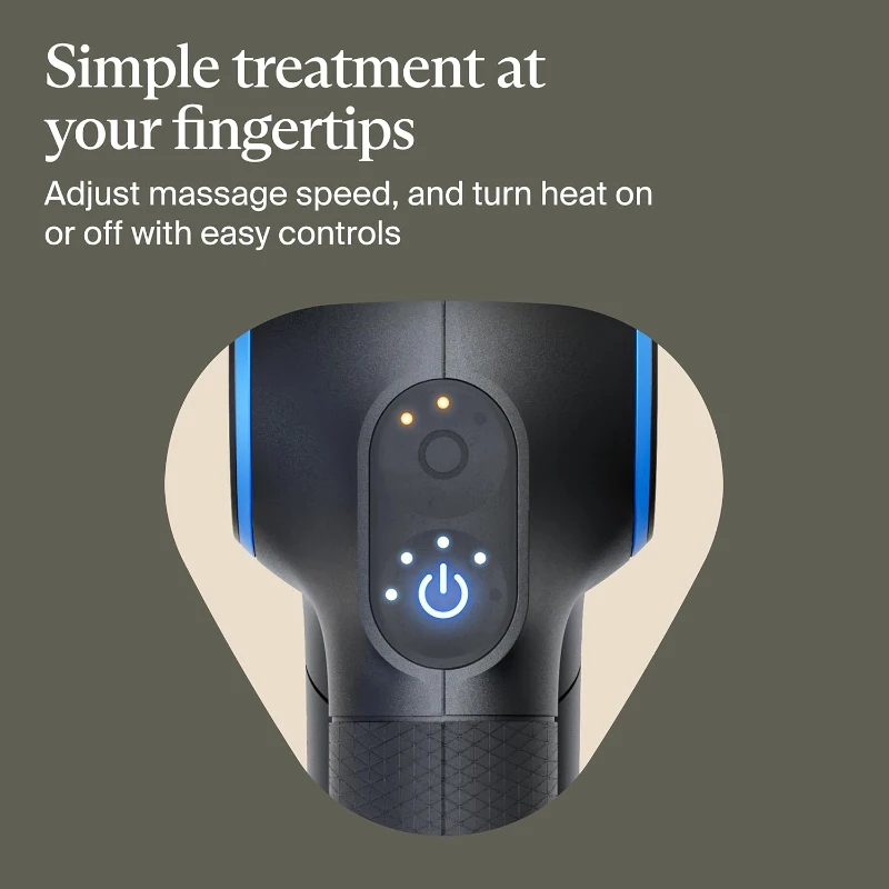 Theragun Therabody Prime Plus — Heated Deep Tissue Massage Gun for Warm-Up and Recovery, Quiet Percussive Massager with Heat