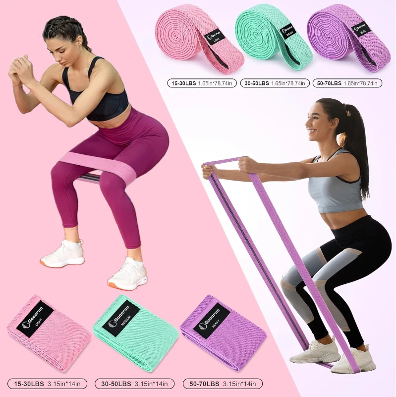 Pilates Home Gym Set — 14"" High-Resilience Ring, Multi-Level Fabric Bands, Mini Ball and Gliders with Training Poster