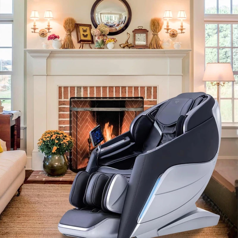 Alfine A710 Pro 2025 4D Massage Chair with iRest System — Full-Body Zero-Gravity Recliner, SL Track, Yoga Stretch, Health Detection, App Control, Electric Calfrest Extension (Mix)