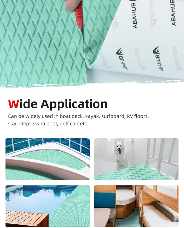 Abahub EVA Foam Traction Pad 96''x16''/23.5''/38''/47'' 48''x16'' Non-Slip Camouflage Decking Sheet Self-Adhesive Trimmable Grip Mat for Boats, SUP, Paddleboard, Kayak