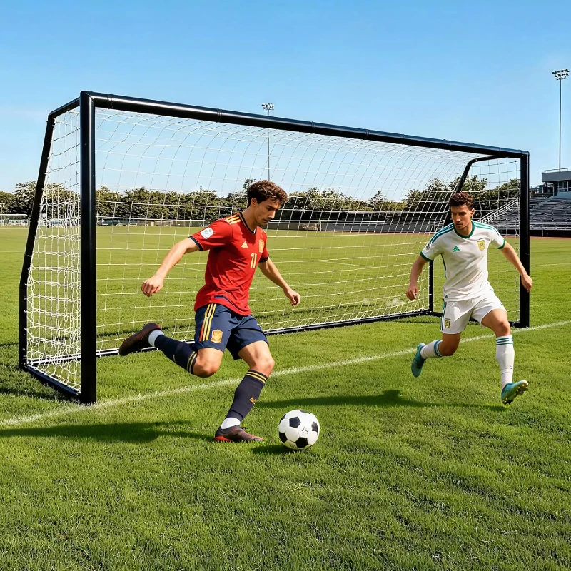 MOPHOTO Foldable Soccer Goals (6x4/8x6/10x6.5/12x6/16x7/18.5x6.5/21x7/24x8 ft) – 21x7 ft Backyard & Full-Size Training Goal for Teens and Adults