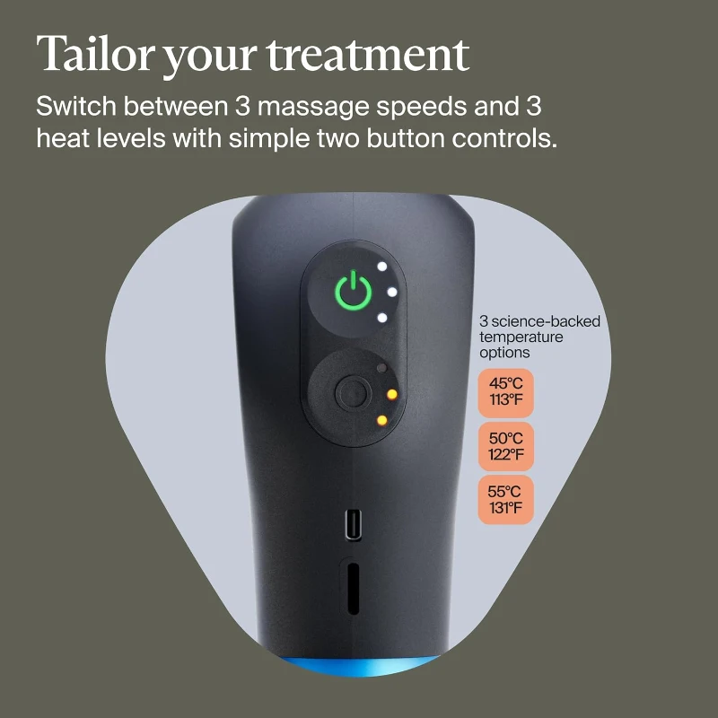 TheraGun Mini Plus by Therabody — Compact Percussive Massage with Built-In Heat for Faster Recovery on the Go
