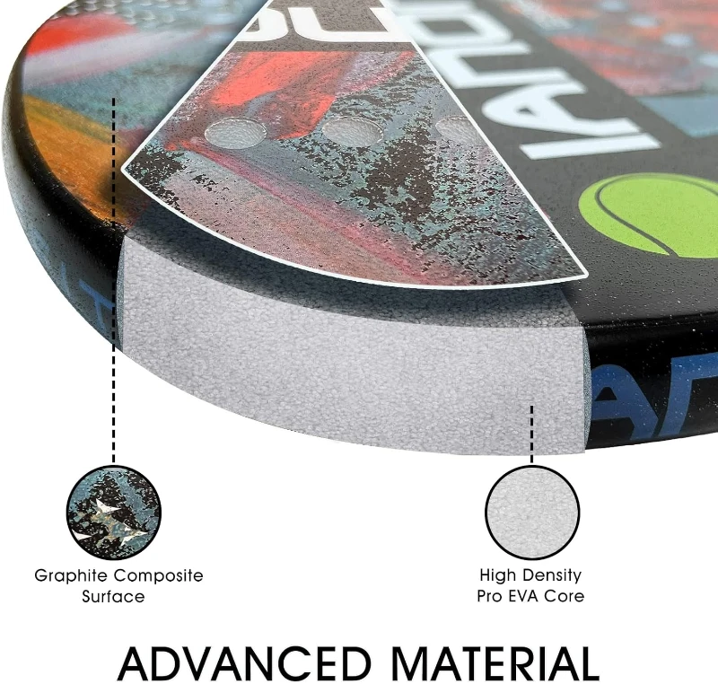 Carbon Fiber Beach Tennis Paddle with EVA Memory Foam Core – Lightweight Beach Tennis Racket