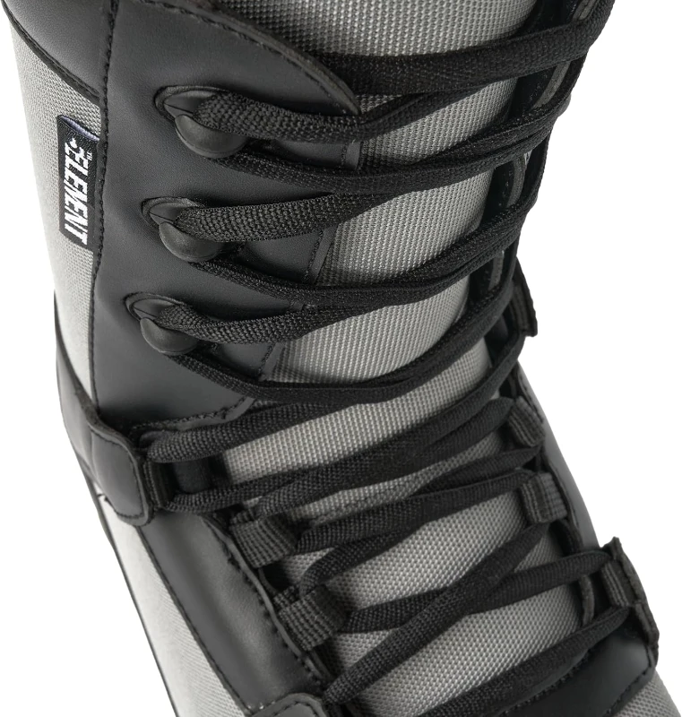 5th Element ST Lace + Dial Men's Snowboard Boots — Black, Compatible with Standard Strap Bindings, Waterproof Interior Liners, Built for All-Mountain Performance