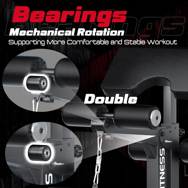 KeppiFitness Bench3000 MAX Adjustable Weight Bench – Heavy-Duty 1200 lb Capacity with Leg Extension & Preacher Pad, Flat/Incline/Decline