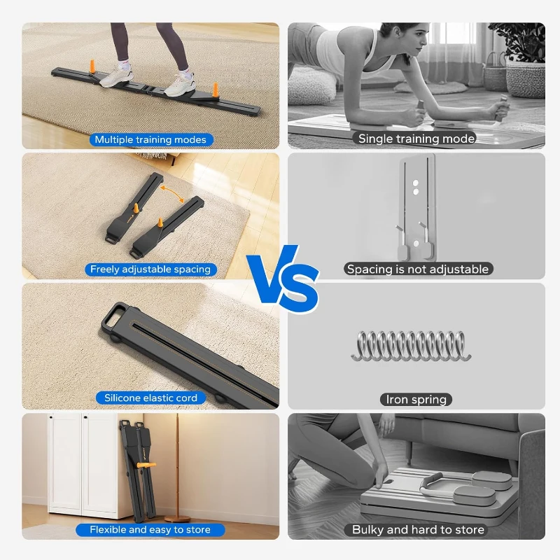 MERACH Multifunctional Pilates Board – Detachable Ab Trainer & Portable Reformer with Anti-Slip Design for Core and Full-Body Workouts