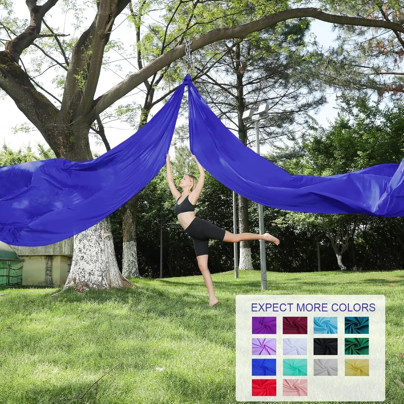 11 Yards 40D Nylon Aerial Silks Hammock — Aerial Yoga & Gymnastics Swing for Home