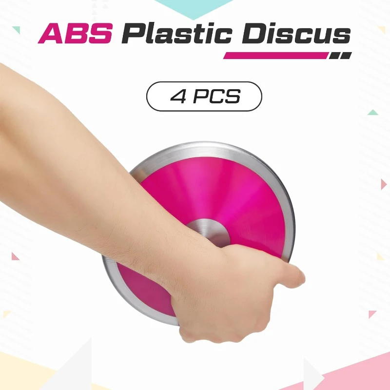 Wettarn 2-Pack 1 kg Discus - 18 cm Training Discus for Men & Women, Track & Field Practice Set (2 Pieces)