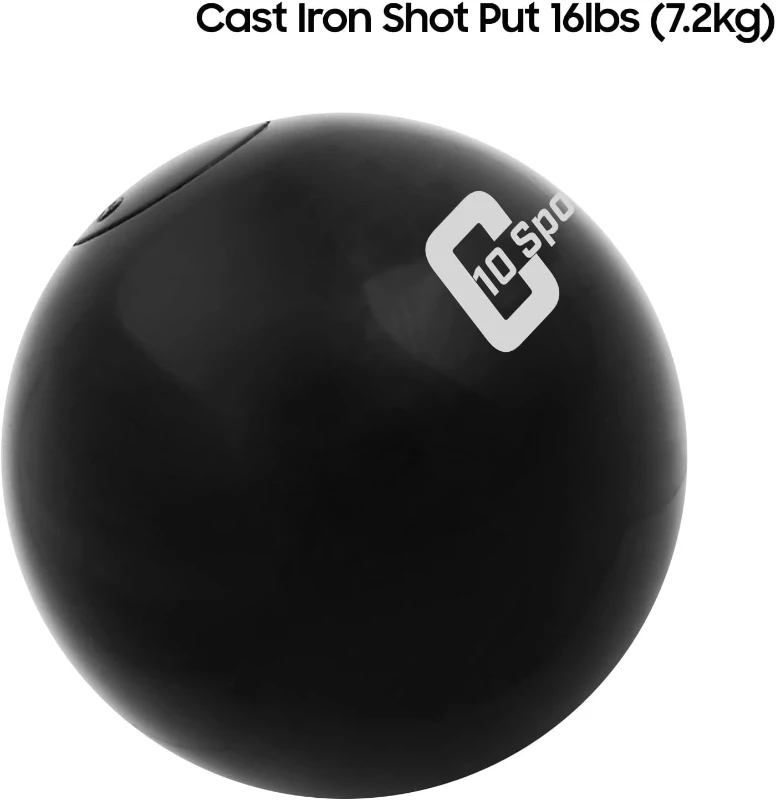 10Cent Sports Cast Iron Shot Put — 2.7–7.2 kg (6–16 lb)