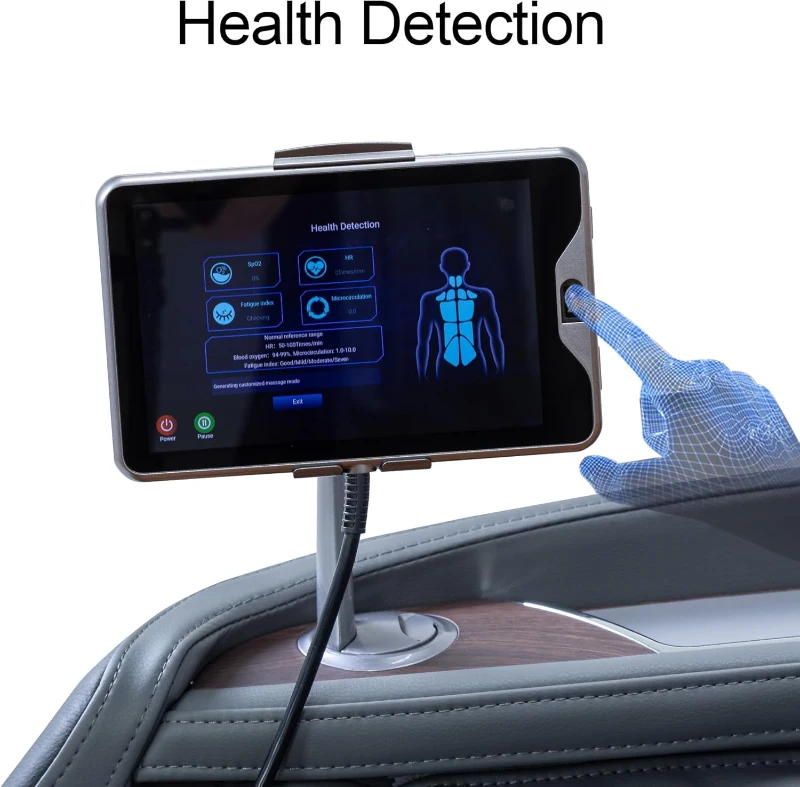 Alfine A710 Pro 2025 4D Massage Chair with iRest System — Full-Body Zero-Gravity Recliner, SL Track, Yoga Stretch, Health Detection, App Control, Electric Calfrest Extension (Black)