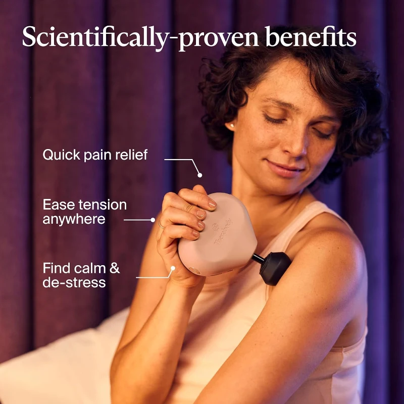 TheraGun Mini (3rd Gen) by Therabody – Compact Percussive Massage Gun for Fast Pain & Tension Relief, Travel-Friendly (Desert Rose)