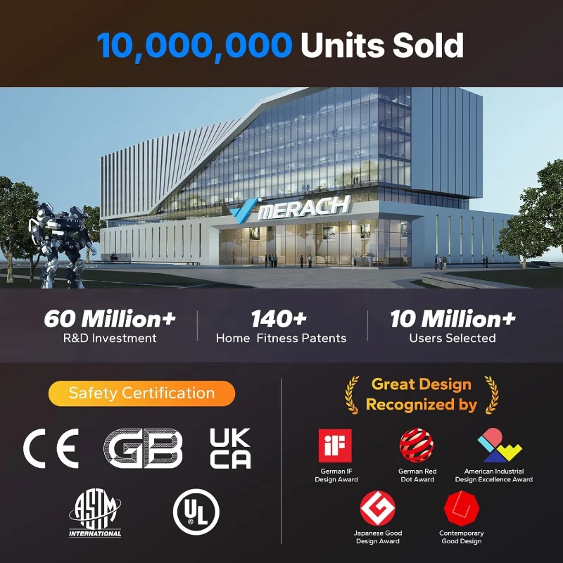 MERACH High-End Magnetic Recumbent Exercise Bike with Smart Bluetooth, App-Controlled Auto-Resistance, LCD & Heart Rate Handles