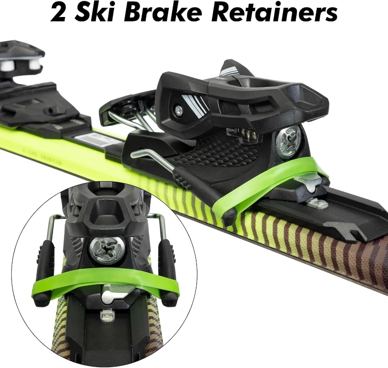 ANCHOM 3-Piece Ski & Snowboard Tuning Vise Set - Adjustable Aluminum Clamp with End Supports, Brake Retainers, Rubber Pads for Stable Waxing and Edge Work