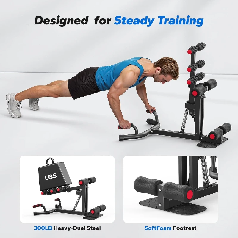 MERACH Deep Squat Trainer for Women — Adjustable Glute & Core Strengthener, Leg Workout and Push-Up Assistance for Home Gym