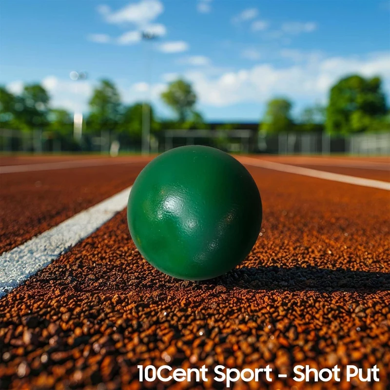 10Cent Sports Cast Iron Shot Put — Available 2.7 kg to 7.2 kg (6 lb to 16 lb)
