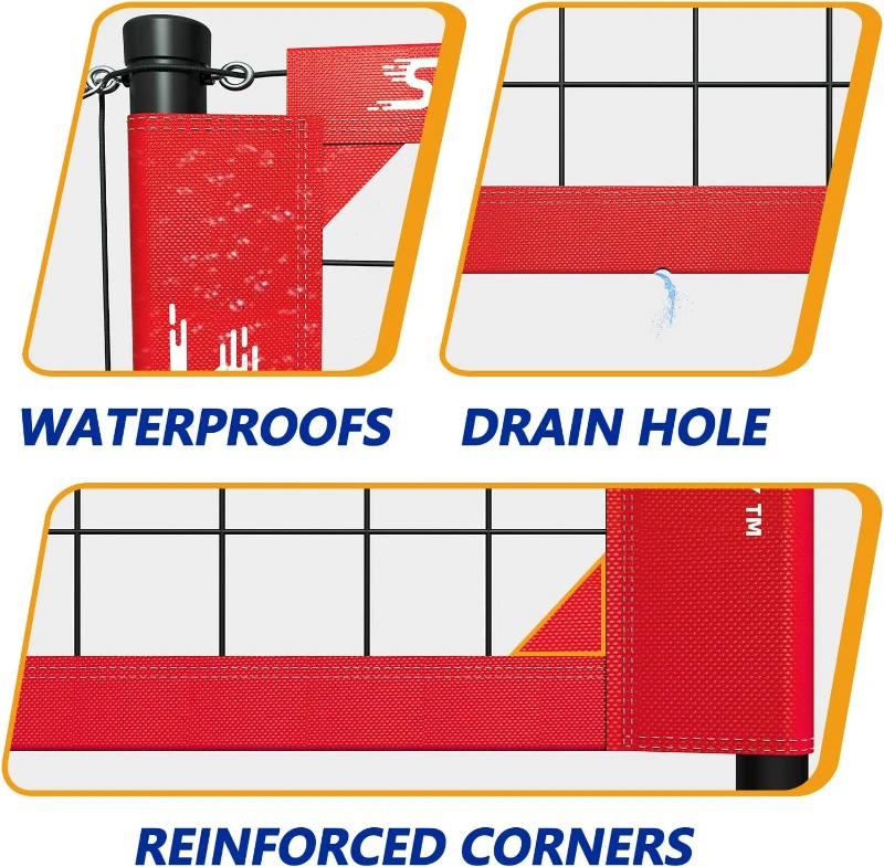 Outdoor Heavy-Duty Volleyball Net Set — Anti-Sag Design with Adjustable Aluminum Poles, Integrated Winch, Portable for Backyard, Grass & Beach
