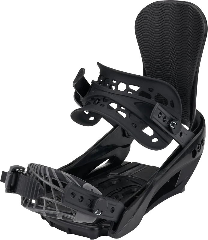 5th Element Summit Stealth Men's Snowboard Bindings — Replacement or New Board Mounts with Universal Disc & Hardware (Beginner/Intermediate)