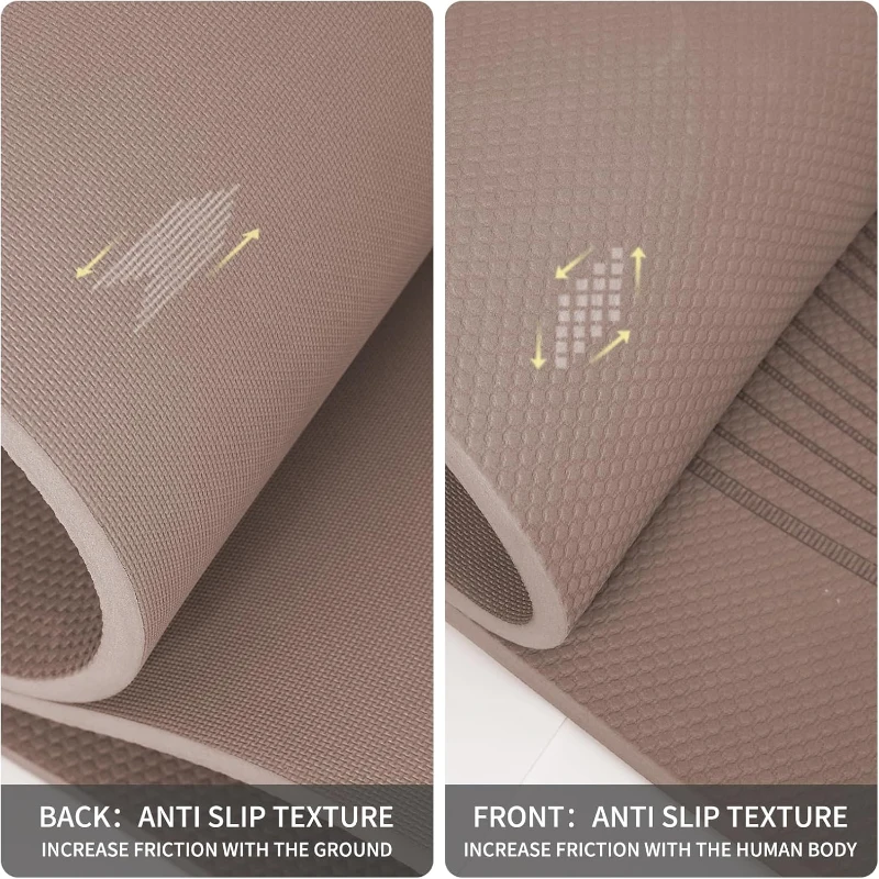 Extra-Wide Large Yoga Mat 72 in x 36 in x 10 mm — Thick, Comfortable, Non-Slip Exercise Mat for Home, Gym & Studio