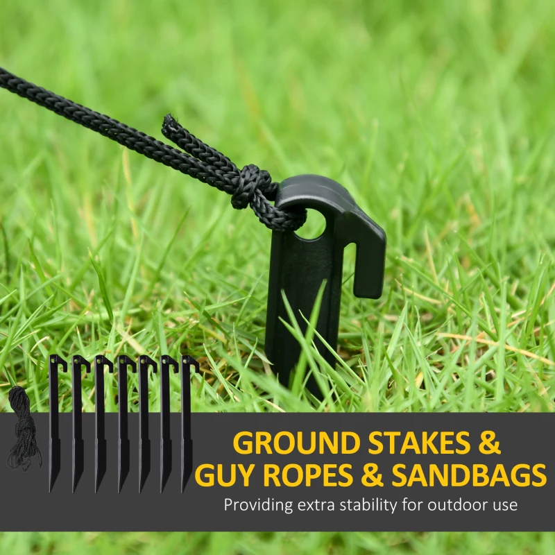 HOMCOM 7.5ft Inflatable Halloween Pumpkin Ghost Family, Blow Up LED  Display for Garden Indoor Outdoor