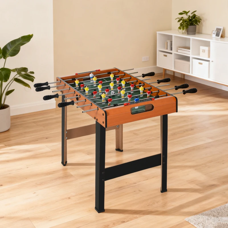 Soozier 33" Foosball Table, Mini Soccer Game, for Game Room, Basement, Rec Room, 8 Rods, 2 Balls for 4 Players