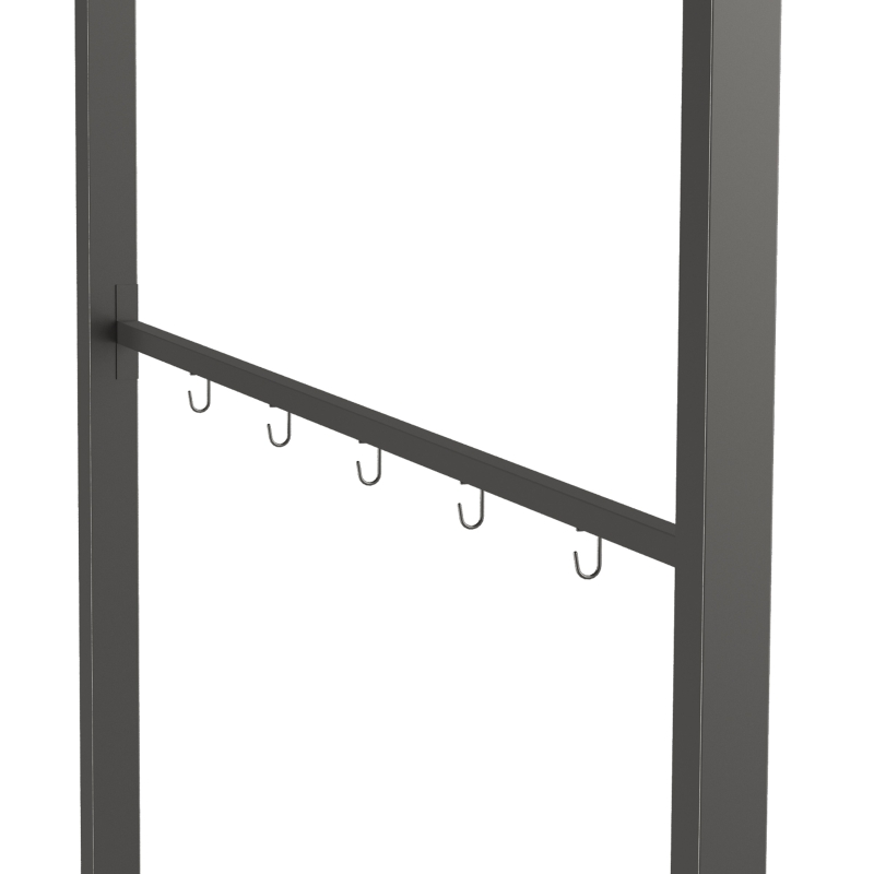 Outsunny 7' x 5' BBQ Grill Gazebo Tent, Garden Grill Canopy with Steel Frame and Hooks, Outdoor Sun Shade, Beige