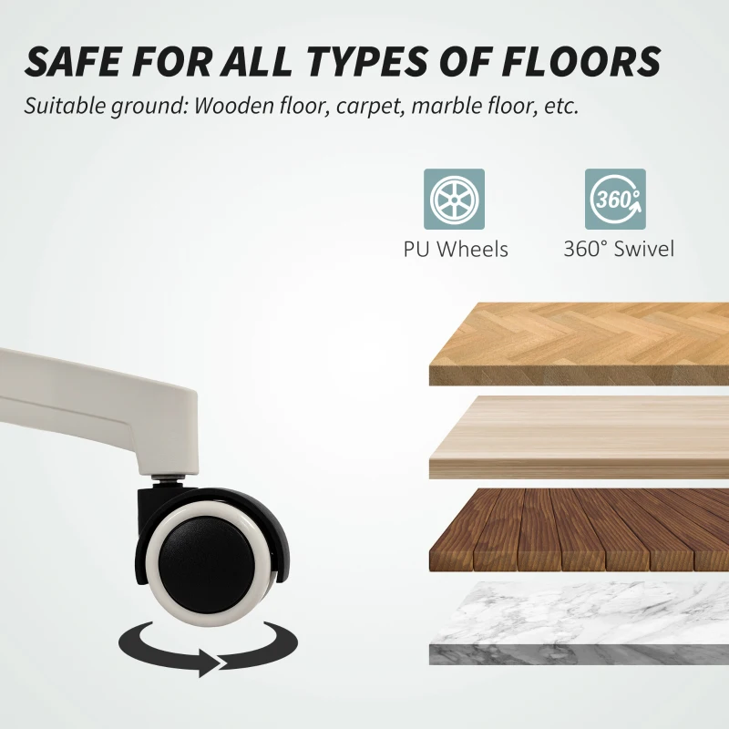 HOMCOM Ergonomic Mesh Office Chair, High Back Desk Chair with Rotatable Headrest, Flip-Up Armrests, Lumbar Support, Light Green