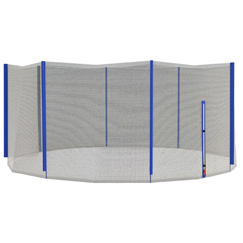 Soozier Trampoline Net Enclosure, Trampoline Netting Replacement with Zippered Entrance for 12ft Round Trampoline