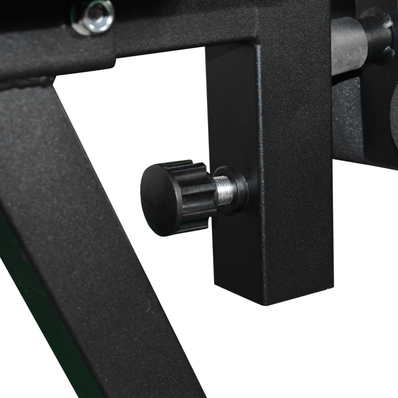 Soozier Weight Bench, Flat Incline Decline Workout Bench Press Set with Squat Racks, Leg Developer, Weight Plate Stand