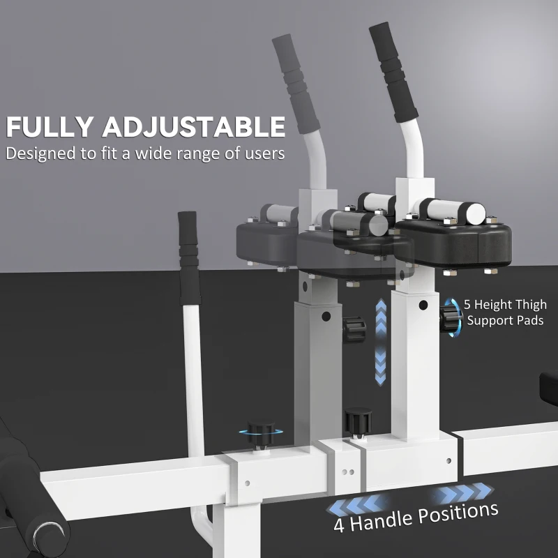 Soozier Adjustable Steel Seated Calf Raise Exercise Strength Training Gym Equipment, White