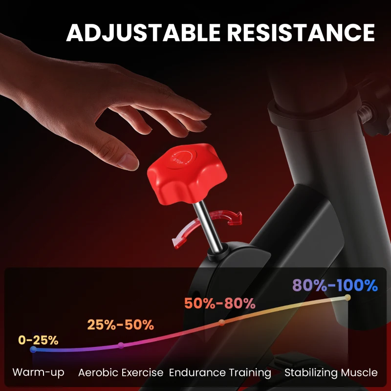 Soozier Upright Exercise Bike, Magnetic Resistance Stationary Bike with LCD Display, Indoor Cycling Bike for Home w/ Adjustable Resistance, Comfortable Seat Cushion