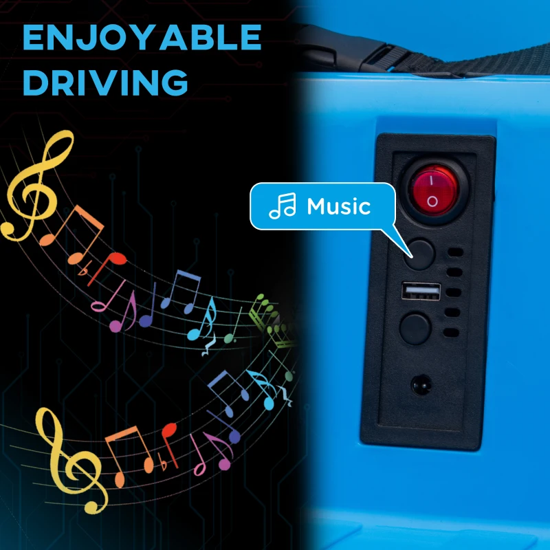 Qaba Angry Bird Licensed Electric Ride on Car, 12V Bumper Car for Kids w/ Dual Joysticks, 360 Degree Spin, Blue