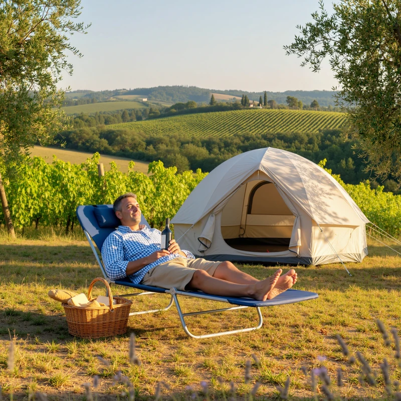 Outsunny Folding Chaise Lounge Chair, Pool Sun Tanning Chair, Outdoor Lounge Chair with Reclining Back, Breathable Mesh Seat, Headrest for Beach, Yard, Patio, Dark Blue