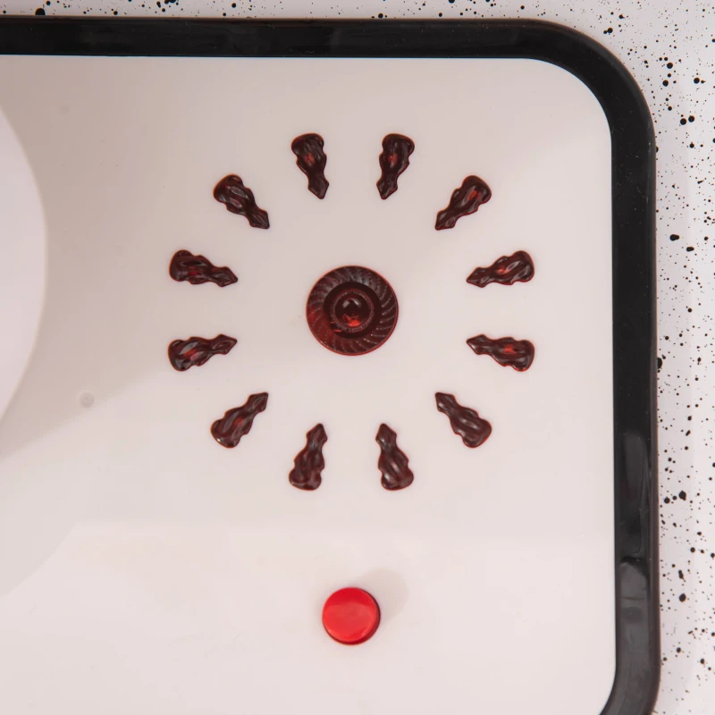 Qaba Kids Kitchen Play Cooking Toy Set, Educational Pretend Role Playset Game with Sound & Light Effect, Battery Operated Cooktop, Ice Machine for 3-6 Years, Grey