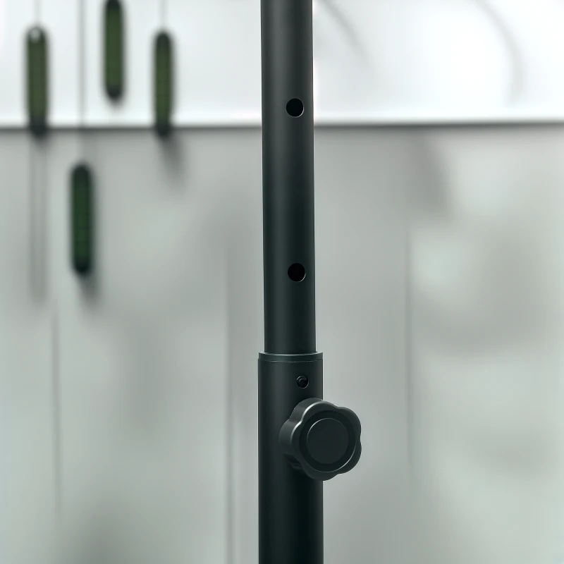 Soozier 40" Foldable Mini Fitness Trampoline, with Adjustable Foam Handle, Pink