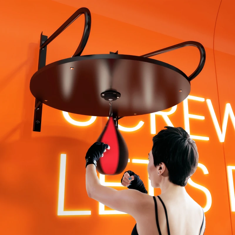 Soozier Wall-mounted Speed Bag Boxing Platform with Adjustable Height