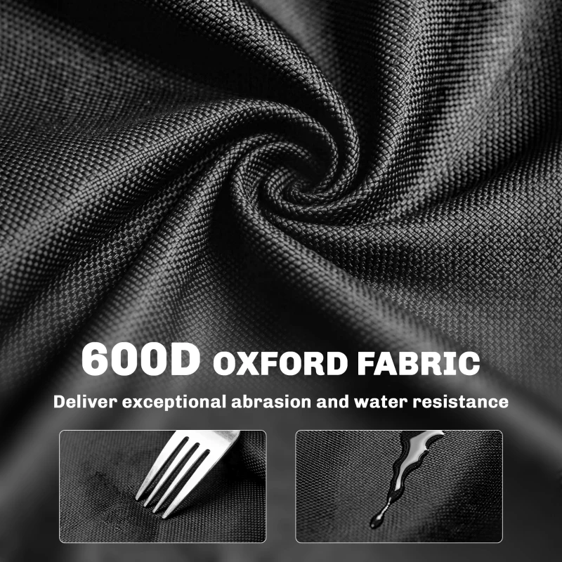 Outsunny Set of 2 Reclining Camping Chair with Foot Rest, Folding Camping Chair w/ Headrest, Cup Holder, Storage Bag, Black