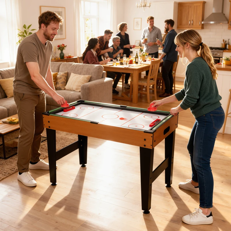 Soozier 53 in 5-in-1 Combo Multi Game Table with Foosball, Pool, Hockey, Table Tennis, Basketball for Kids and Adults